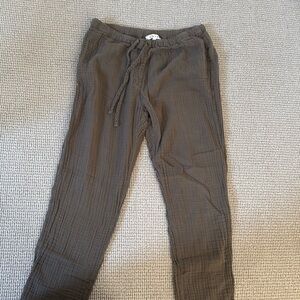 Green Xirena drawing string cotton pants